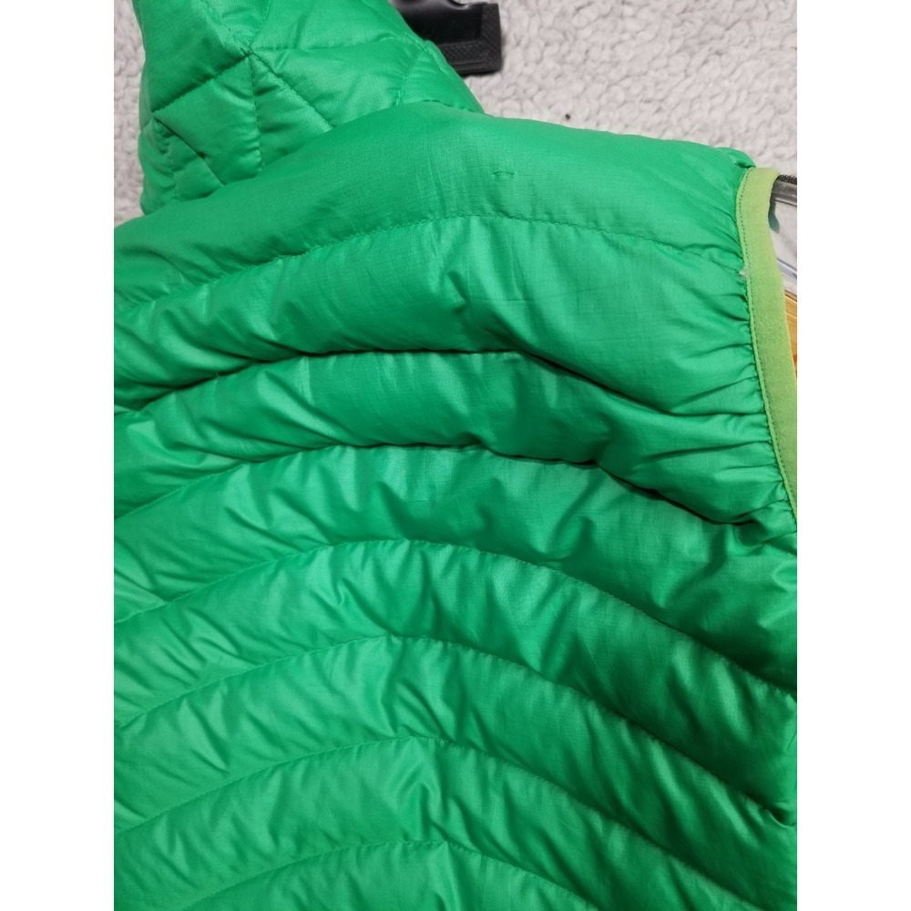 Patagonia Puffer Vest Womens Medium Green Full Zip Goose Down Lightweight Pocket - Picture 15 of 16